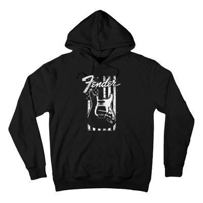 Guitar American Flag Backdrop Hoodie