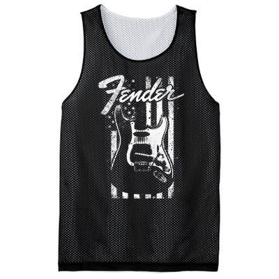 Guitar American Flag Backdrop Mesh Reversible Basketball Jersey Tank