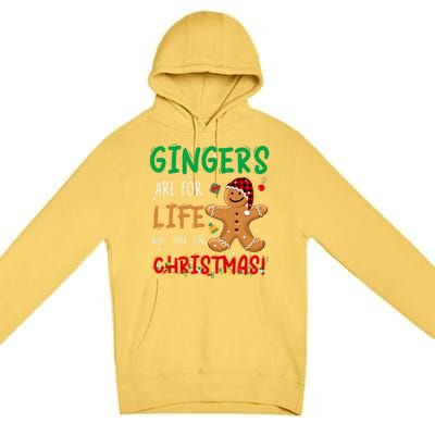 Gingers Are For Life Not Just Christmas Gingers Santa Hat Gift Premium Pullover Hoodie