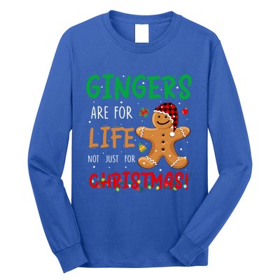 Gingers Are For Life Not Just Christmas Gingers Santa Hat Gift Long Sleeve Shirt