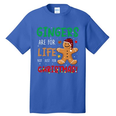 Gingers Are For Life Not Just Christmas Gingers Santa Hat Gift Tall T-Shirt