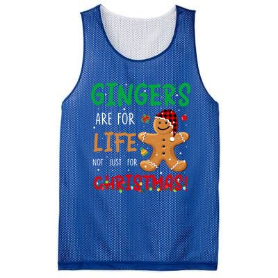 Gingers Are For Life Not Just Christmas Gingers Santa Hat Gift Mesh Reversible Basketball Jersey Tank