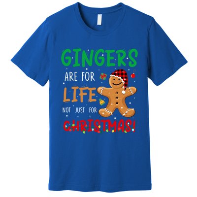 Gingers Are For Life Not Just Christmas Gingers Santa Hat Gift Premium T-Shirt