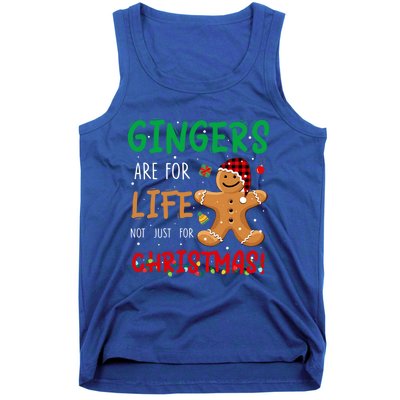 Gingers Are For Life Not Just Christmas Gingers Santa Hat Gift Tank Top