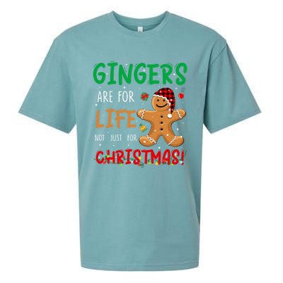 Gingers Are For Life Not Just Christmas Gingers Santa Hat Gift Sueded Cloud Jersey T-Shirt