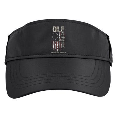 Gun American Flag DILF Damn I Love Firearms Adult Drive Performance Visor