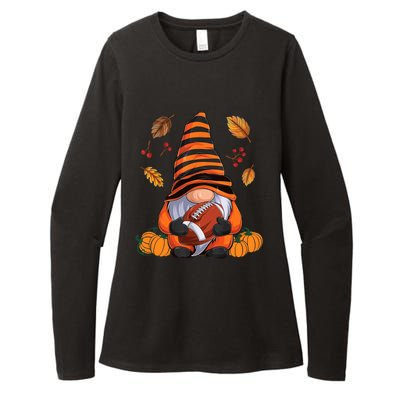 Gnome American Football Halloween Boy Autumn Gnomes Womens CVC Long Sleeve Shirt