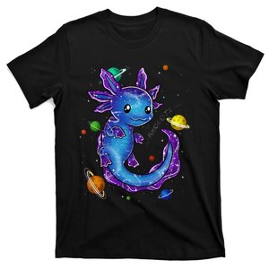 Galaxy Axolotl Funny Goth Space purple blue Japan T-Shirt