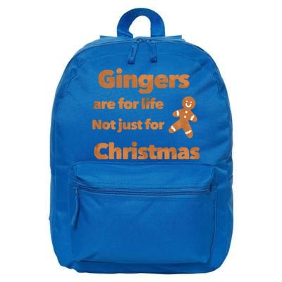 Gingers Are For Life Not Just For Christmas Funny Gift 16 in Basic Backpack