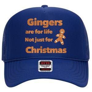 Gingers Are For Life Not Just For Christmas Funny Gift High Crown Mesh Back Trucker Hat