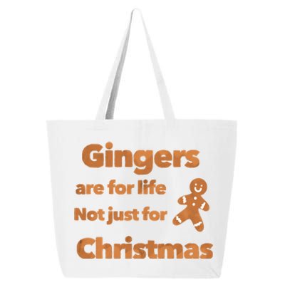 Gingers Are For Life Not Just For Christmas Funny Gift 25L Jumbo Tote