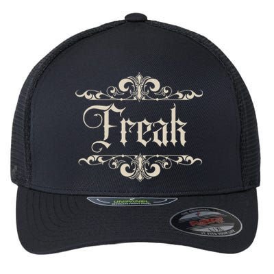 Goth Aesthetic Freak For Victorian Or Romantic Goth Flexfit Unipanel Trucker Cap