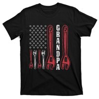 Grandpa American Flag Handyman Tools T-Shirt