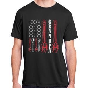 Grandpa American Flag Handyman Tools Adult ChromaSoft Performance T-Shirt