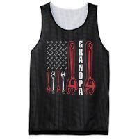 Grandpa American Flag Handyman Tools Mesh Reversible Basketball Jersey Tank