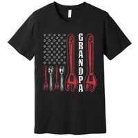 Grandpa American Flag Handyman Tools Premium T-Shirt