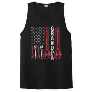 Grandpa American Flag Handyman Tools PosiCharge Competitor Tank