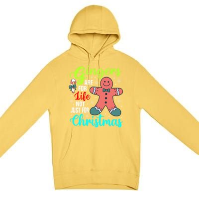 Gingers Are For Life Not Just For Christmas Funny Gift Premium Pullover Hoodie