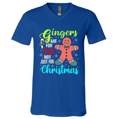 Gingers Are For Life Not Just For Christmas Funny Gift V-Neck T-Shirt