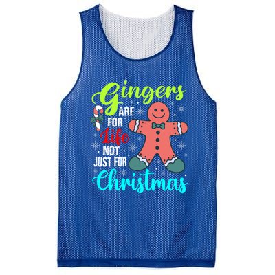 Gingers Are For Life Not Just For Christmas Funny Gift Mesh Reversible Basketball Jersey Tank