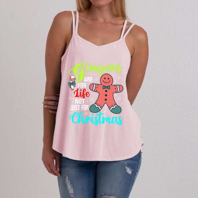 Gingers Are For Life Not Just For Christmas Funny Gift Women's Strappy Tank