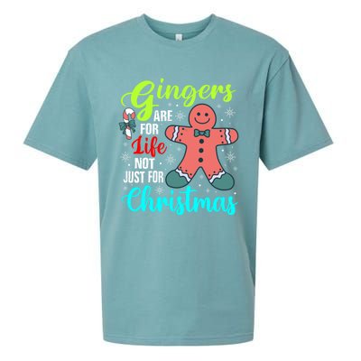 Gingers Are For Life Not Just For Christmas Funny Gift Sueded Cloud Jersey T-Shirt