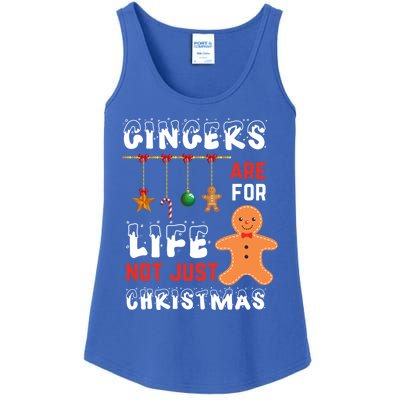 Gingers Are For Life Not Just For Christmas Gingerbread Cool Gift Ladies Essential Tank