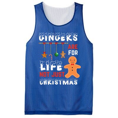 Gingers Are For Life Not Just For Christmas Gingerbread Cool Gift Mesh Reversible Basketball Jersey Tank