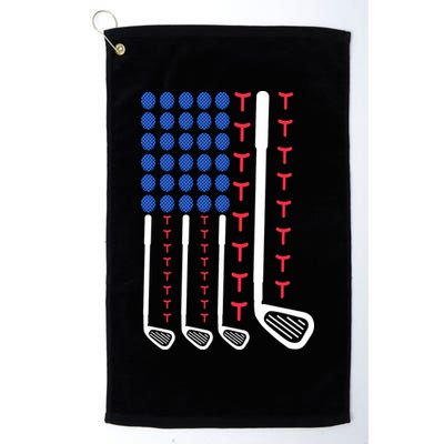 Golf American Flag Golfing Gift For Father's Day Golf Towel