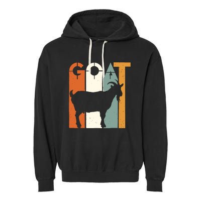 Goat Animal Farm Vintage Goat Lovers Merchandise Garment-Dyed Fleece Hoodie