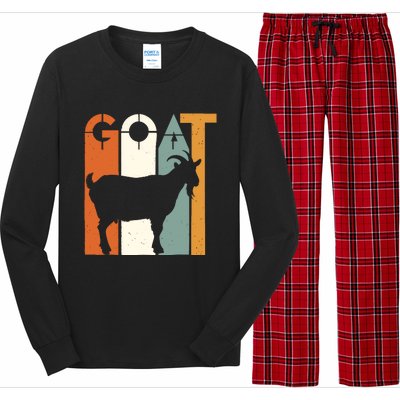 Goat Animal Farm Vintage Goat Lovers Merchandise Long Sleeve Pajama Set