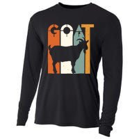 Goat Animal Farm Vintage Goat Lovers Merchandise Cooling Performance Long Sleeve Crew