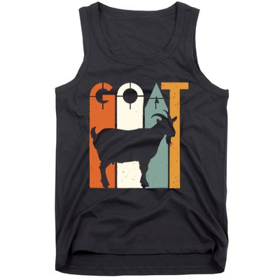 Goat Animal Farm Vintage Goat Lovers Merchandise Tank Top