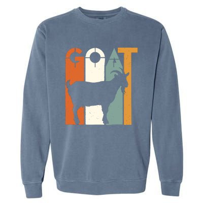 Goat Animal Farm Vintage Goat Lovers Merchandise Garment-Dyed Sweatshirt