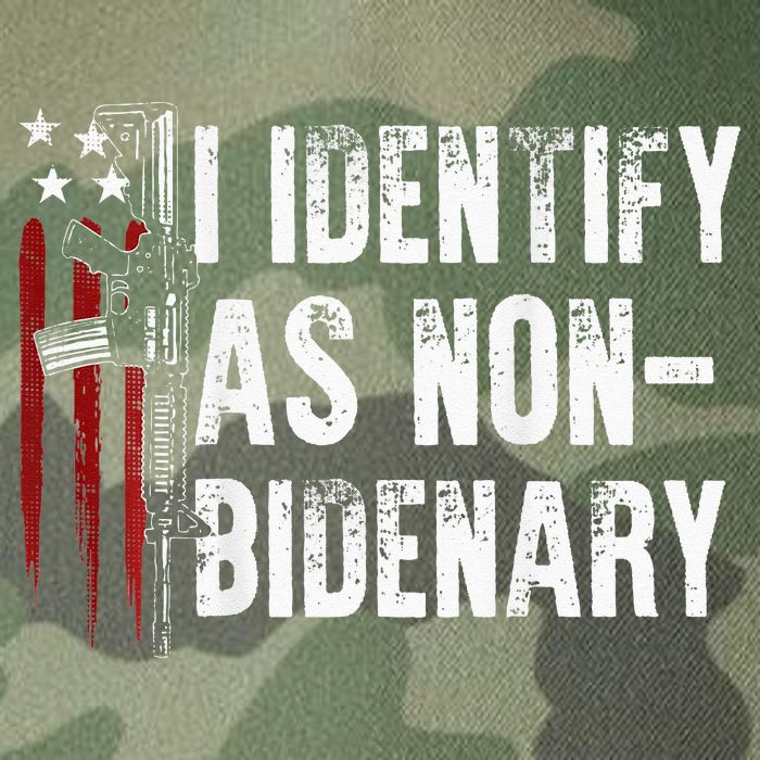 Gun American Flag I Identify As Non Bidenary Legacy Tie Dye Trucker Hat