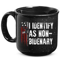 Gun American Flag I Identify As Non Bidenary 15oz Campfire Ceramic Mug