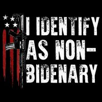 Gun American Flag I Identify As Non Bidenary Youth Performance Sprint T-Shirt