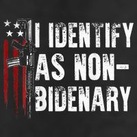 Gun American Flag I Identify As Non Bidenary Golf Towel