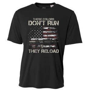 Gun American Flag Colors Dont Run They Reload Cooling Performance Crew T-Shirt