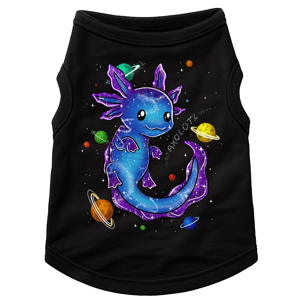 Galaxy Axolotl Funny Goth Space purple blue Japan Doggie Tank