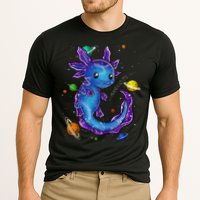 Galaxy Axolotl Funny Goth Space purple blue Japan Cooling Performance Crew T-Shirt