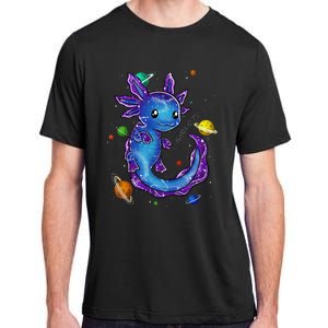 Galaxy Axolotl Funny Goth Space purple blue Japan Adult ChromaSoft Performance T-Shirt