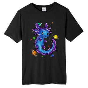 Galaxy Axolotl Funny Goth Space purple blue Japan Tall Fusion ChromaSoft Performance T-Shirt