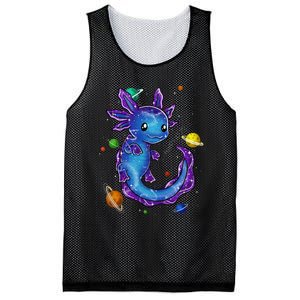 Galaxy Axolotl Funny Goth Space purple blue Japan Mesh Reversible Basketball Jersey Tank