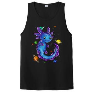 Galaxy Axolotl Funny Goth Space purple blue Japan PosiCharge Competitor Tank