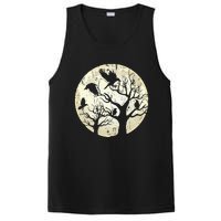 Gothic Animal Forest Bird Raven Creepy Night Moonlight Crow PosiCharge Competitor Tank