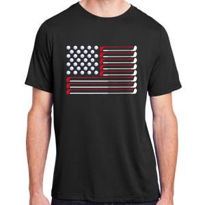 Golf American Flag Golf Player Lover Golfing Golfer Adult ChromaSoft Performance T-Shirt