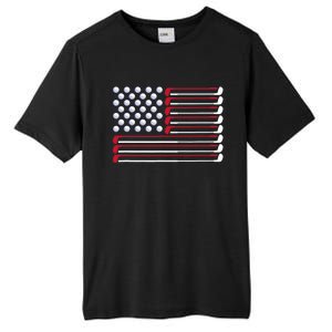 Golf American Flag Golf Player Lover Golfing Golfer Tall Fusion ChromaSoft Performance T-Shirt