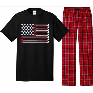 Golf American Flag Golf Player Lover Golfing Golfer Pajama Set