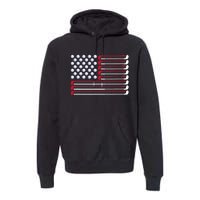 Golf American Flag Golf Player Lover Golfing Golfer Premium Hoodie